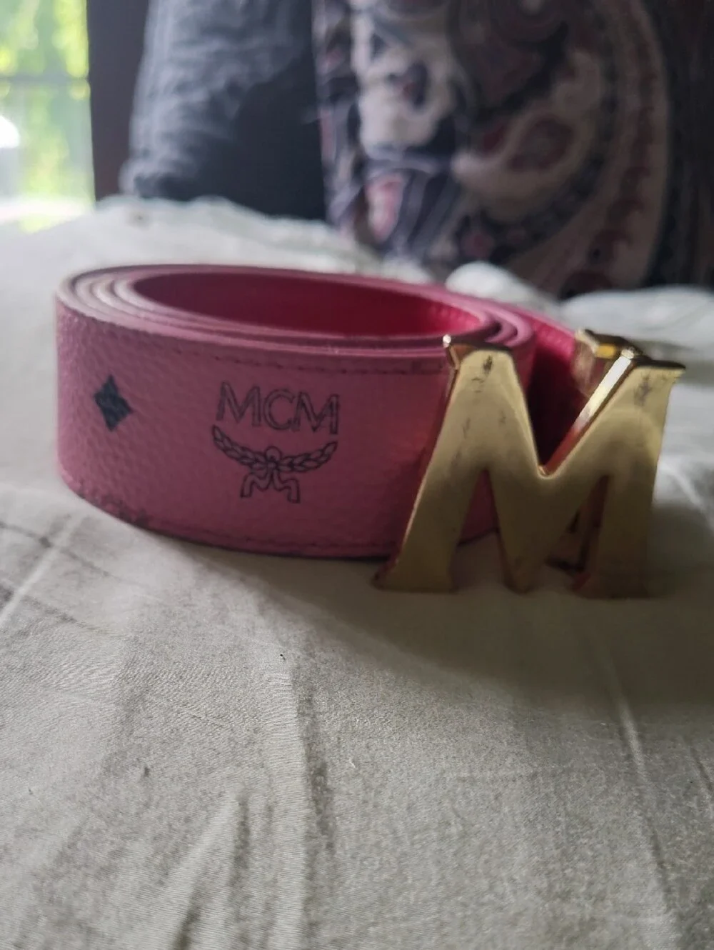 MCM designer belt